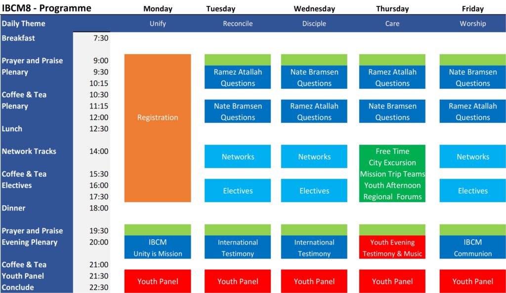 Ibcm Time Table „Denn die Liebe Christi drängt uns…“ – Einladung zur IBCM 2023 ...